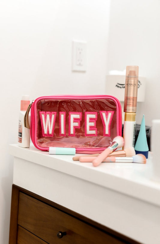 Clear Cosmetic - Wifey (Pink) - Purses & Pearls