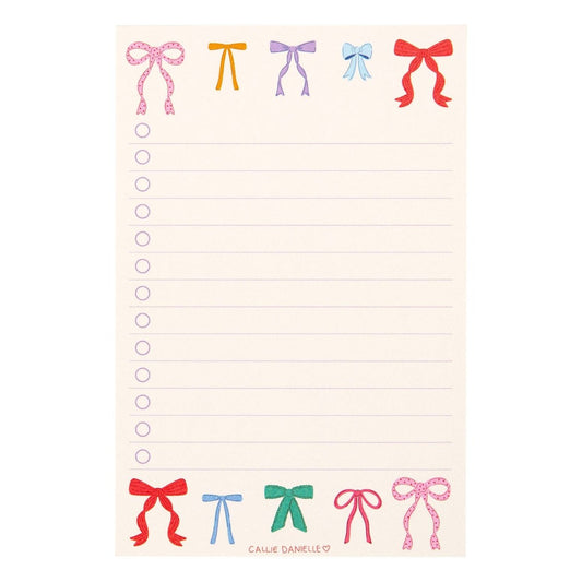 Coquette Bows To Do List Notepad - Purses & Pearls