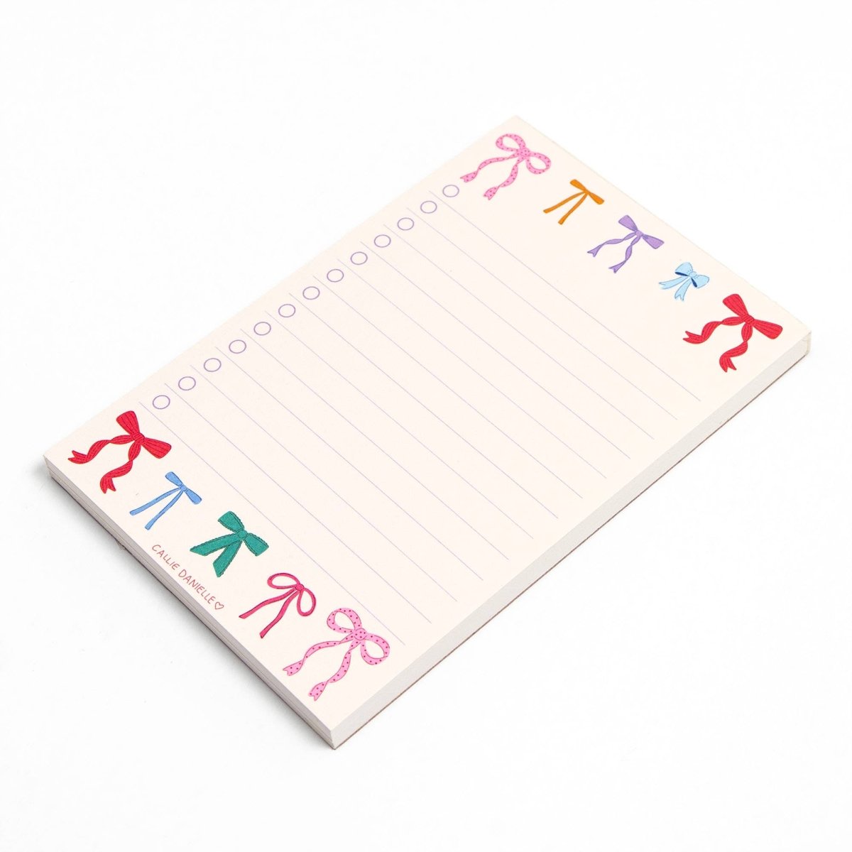 Coquette Bows To Do List Notepad - Purses & Pearls
