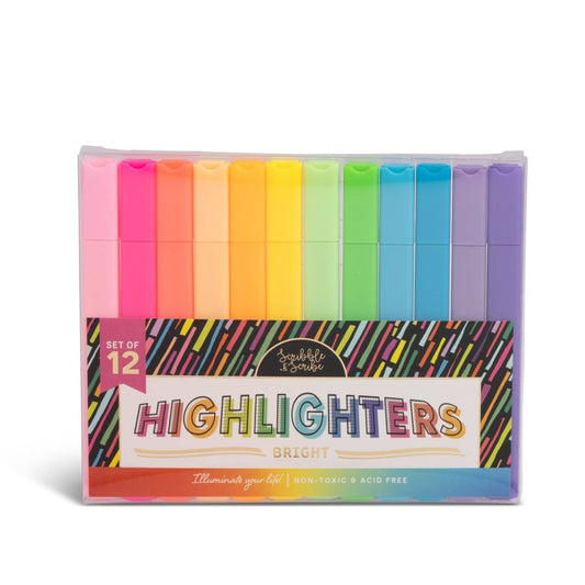 Core Home - 12pc Square Highlighter - Striped Bright - Purses & Pearls