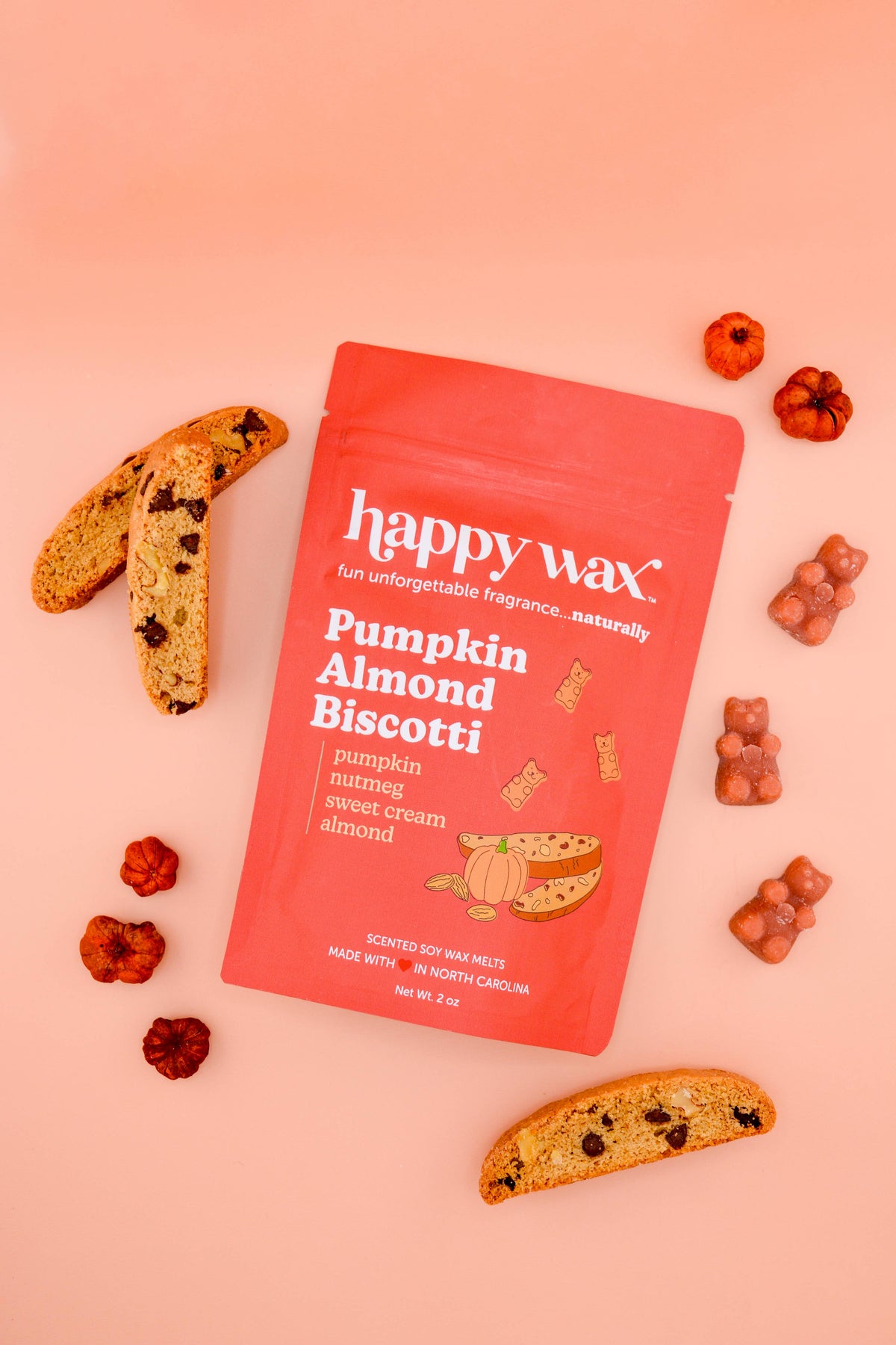 Happy Wax - Pumpkin Almond Biscotti