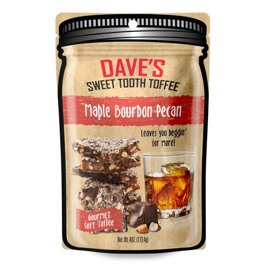 Dave's Sweet Tooth Chocolate Toffee - Maple Bourbon Pecan Pouch - Purses & Pearls