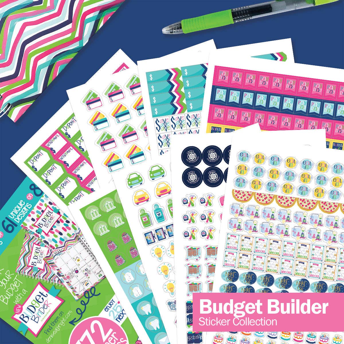 Denise Albright - Planner Stickers for Budgeting - Purses & Pearls