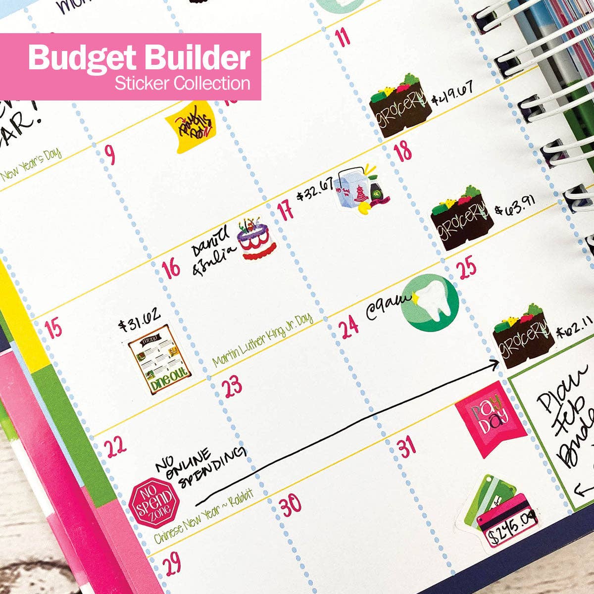 Denise Albright - Planner Stickers for Budgeting - Purses & Pearls