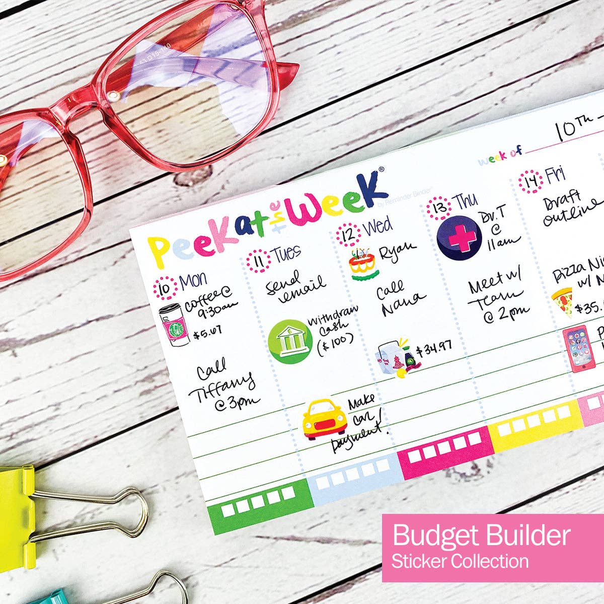 Denise Albright - Planner Stickers for Budgeting - Purses & Pearls