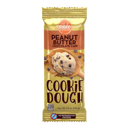Dible Dough, LLC - Peanut Butter with Chocolate Chips Cookie Dough Bar - Purses & Pearls