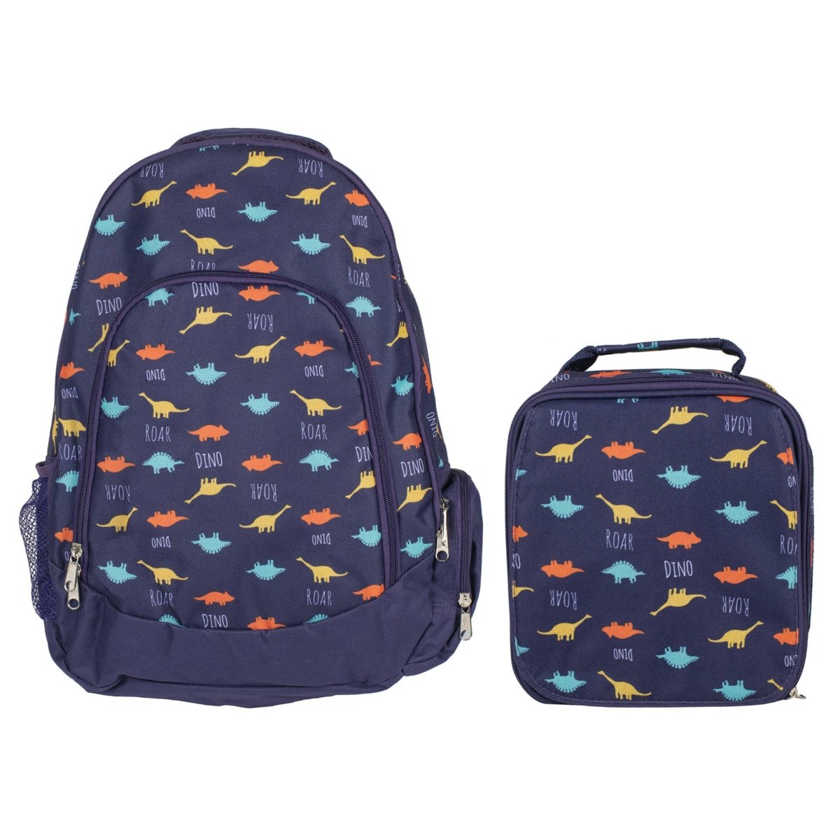 Dino Pattern Backpack & Lunchbag Set - Purses & Pearls