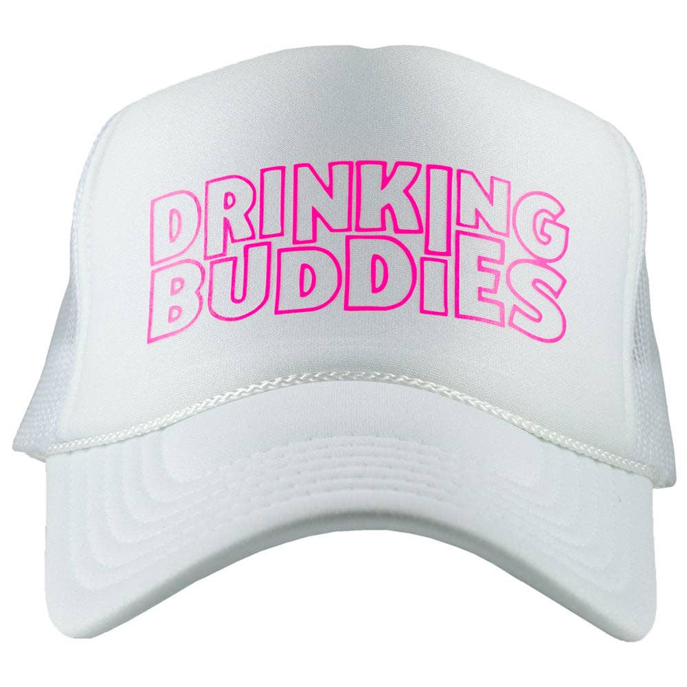 Drinking Buddies DECAL Foam Trucker Hat - Purses & Pearls
