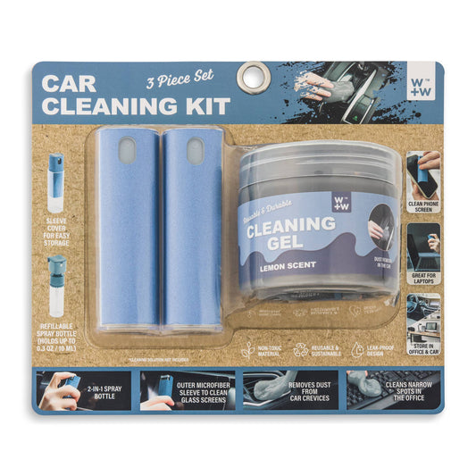 Core Home - Travel Car Cleaning Kit - Slate Blue
