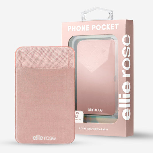 Ellie Rose - Stick - On Phone Pocket (Blush) - Purses & Pearls