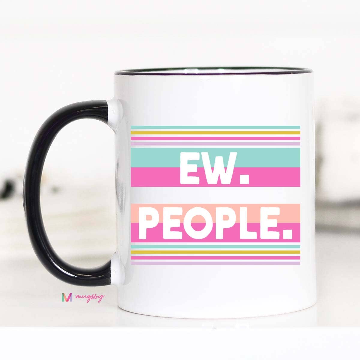 Ew People Funny Coffee Mug - Purses & Pearls