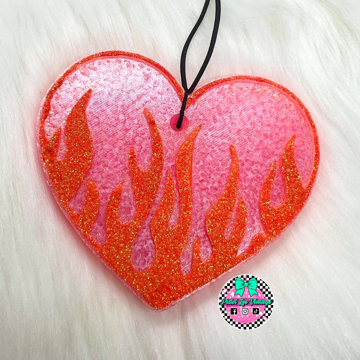 Flame Heart Freshie - Purses & Pearls