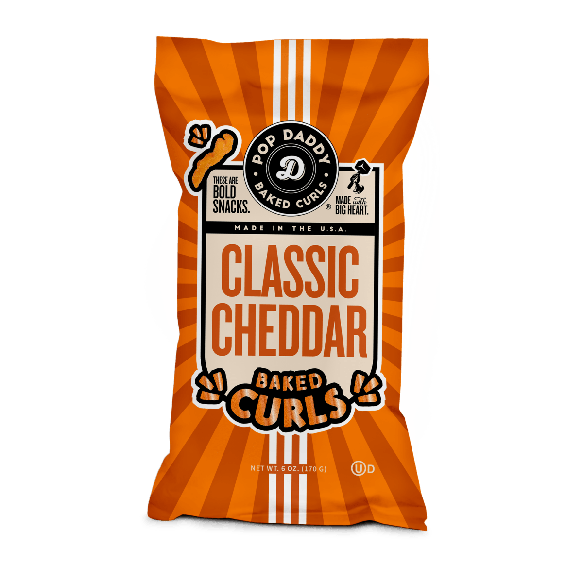 Flavored Baked Curls - 6oz - Classic Cheddar - Purses & Pearls