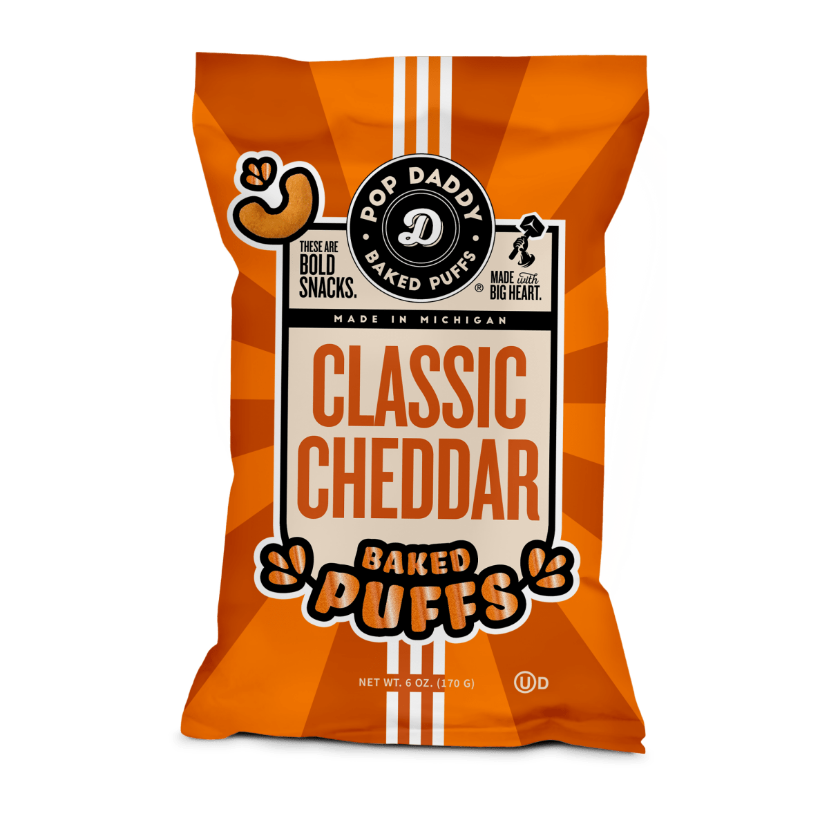 Flavored Baked Puffs - 6oz - Classic Cheddar - Purses & Pearls