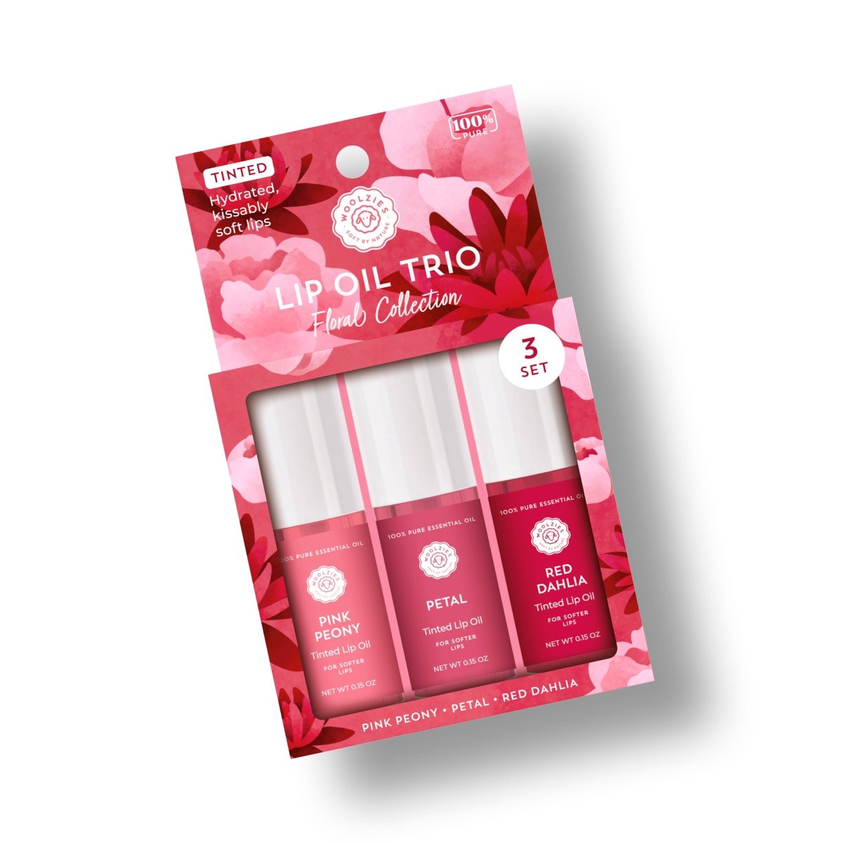 Floral Collection Tinted Lip OIL Trio - Purses & Pearls