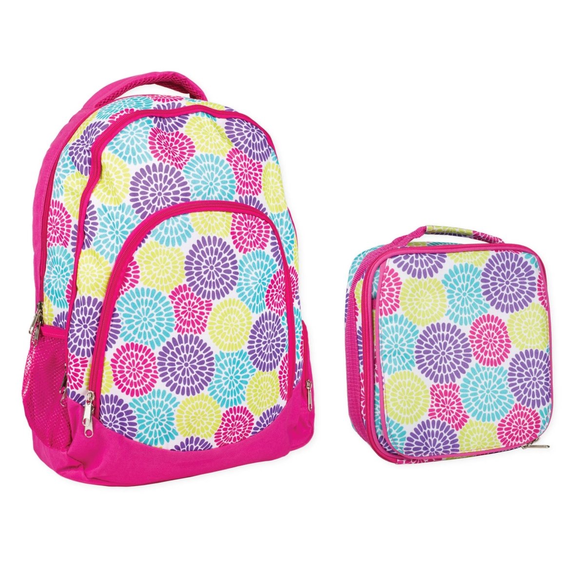 Flower Power Backpack & Lunchbag Set - Purses & Pearls