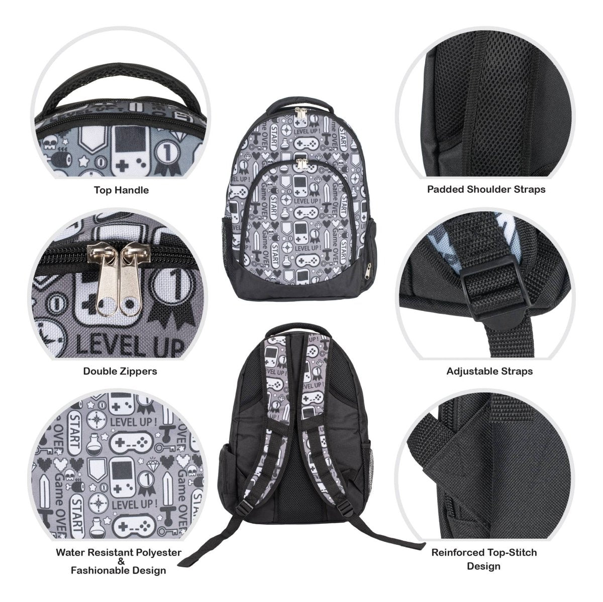 Gamer Backpack & Lunchbag Set - Purses & Pearls