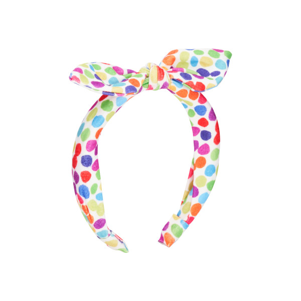 Goody - Goody Kids Knot Hb Rainbow Dots 1ct - Purses & Pearls