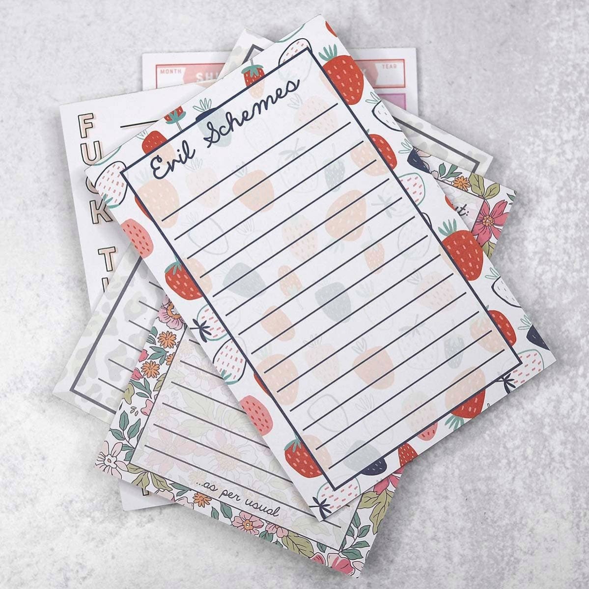 Groceries List Grocery Notepad - Purses & Pearls