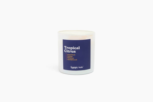 Happy Wax - Tropical Citrus Single Wick Candle - Purses & Pearls