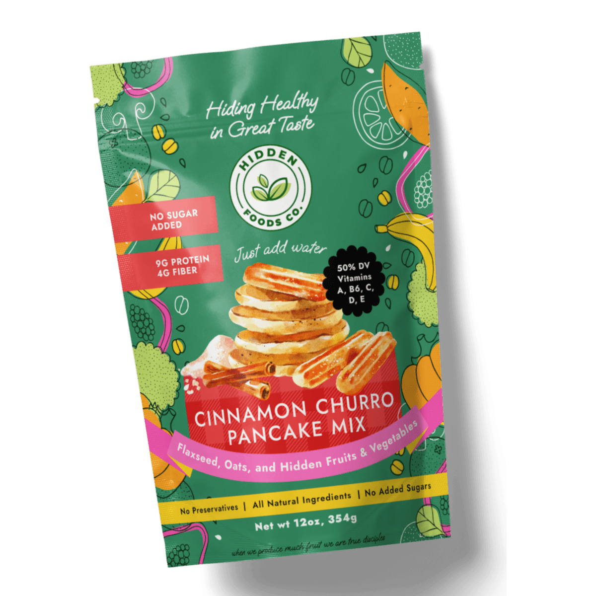 Hidden Foods Cinnamon Churro Pancake Mix - Purses & Pearls