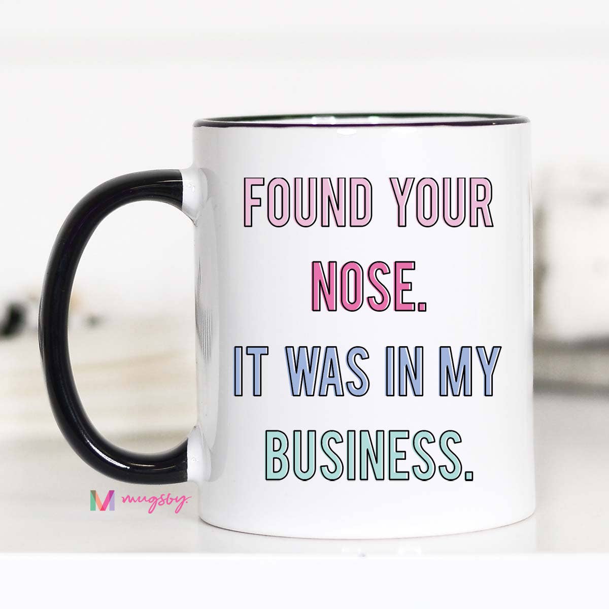 I Found Your Nose Funny Coffee Mug - Purses & Pearls