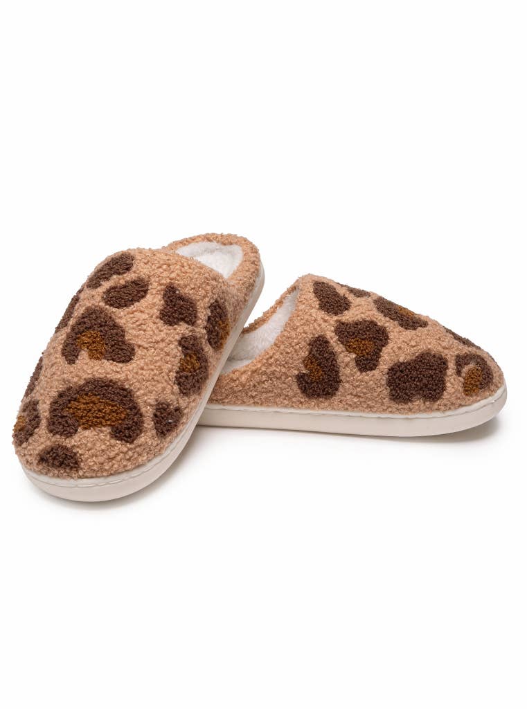 Indoor / Outdoor Slippers - Leopard Print - Purses & Pearls