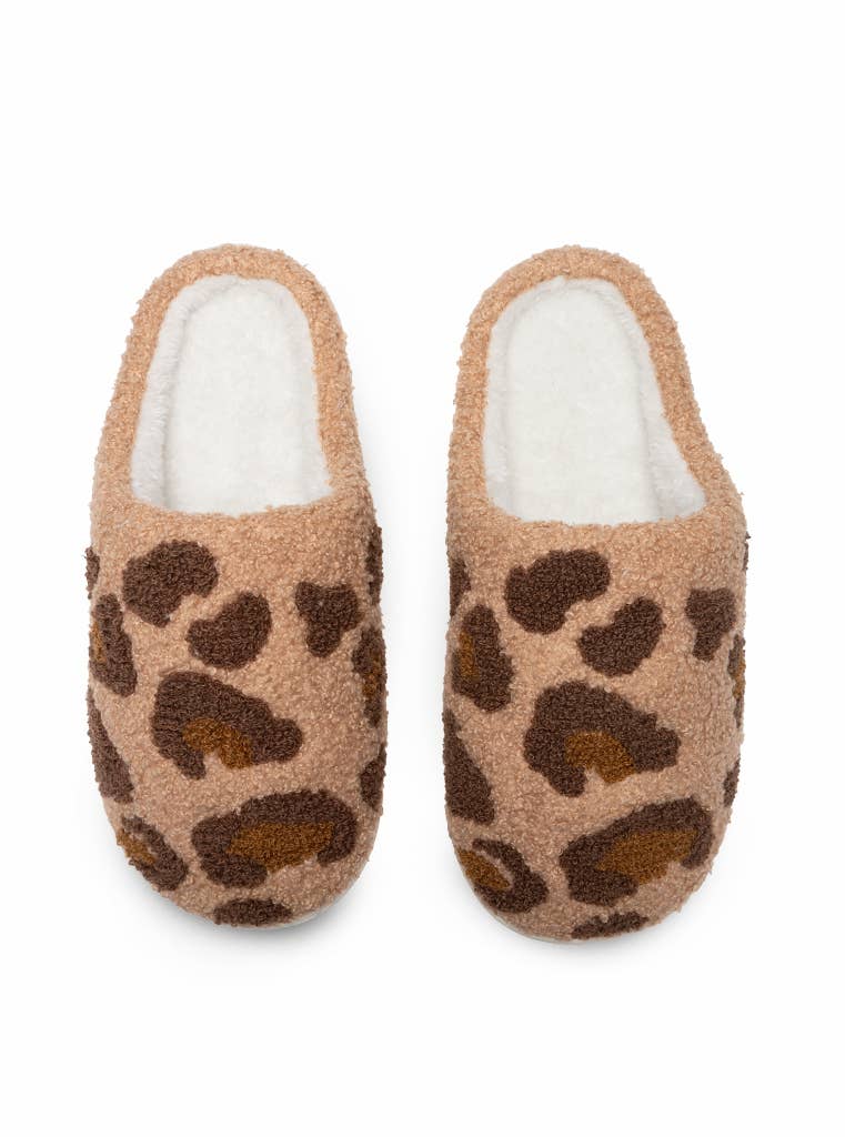 Indoor / Outdoor Slippers - Leopard Print - Purses & Pearls