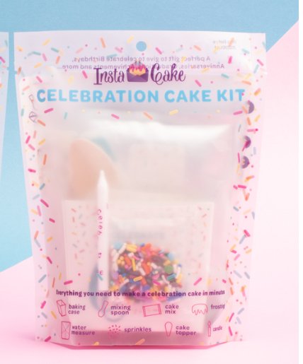 InstaCake Cards - Celebration Cake Kit - Vanilla - Purses & Pearls