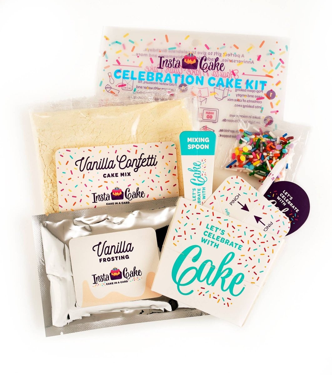 InstaCake Cards - Celebration Cake Kit - Vanilla - Purses & Pearls