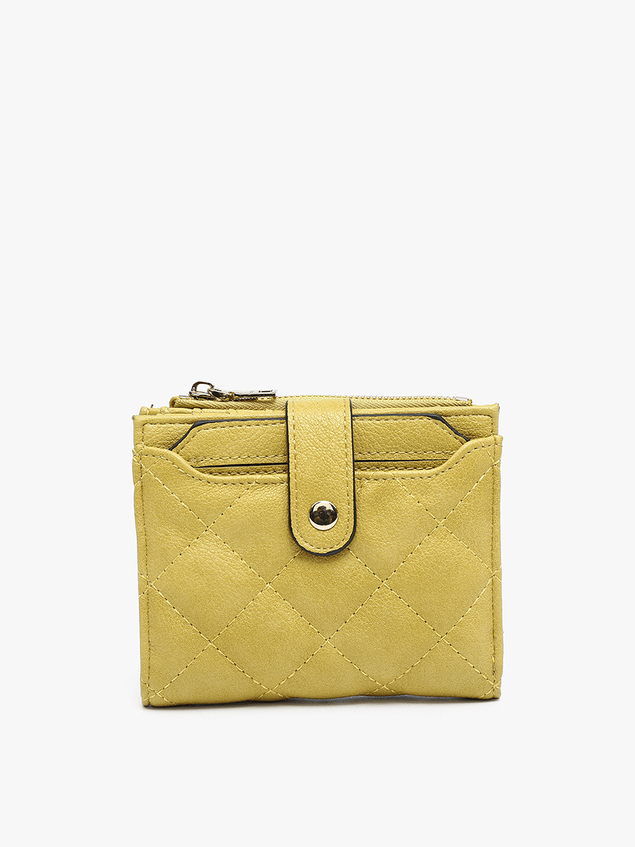 Jen & Co. - WL2228 Melody Quilted Zip Top Wallet - Purses & Pearls