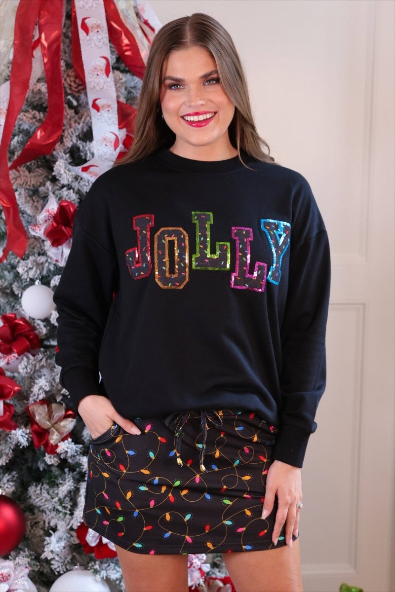 Jolly Patch Pullover - Purses & Pearls