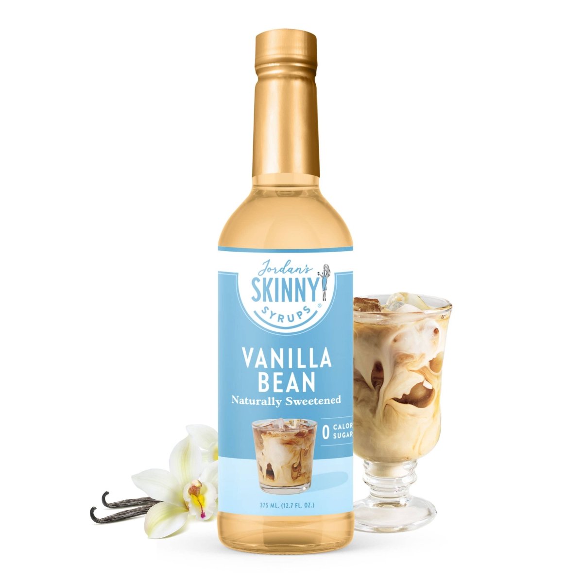 Jordan's Skinny Mixes - Naturally Sweetened Vanilla Bean Syrup - 375ml - Purses & Pearls