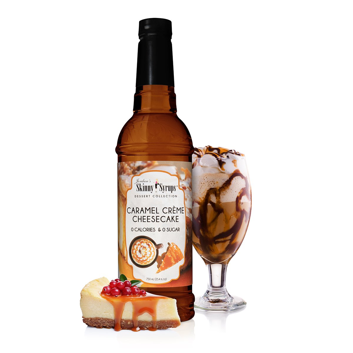 Jordan's Skinny Mixes - Sugar Free Caramel Creme Cheesecake Syrup - Purses & Pearls