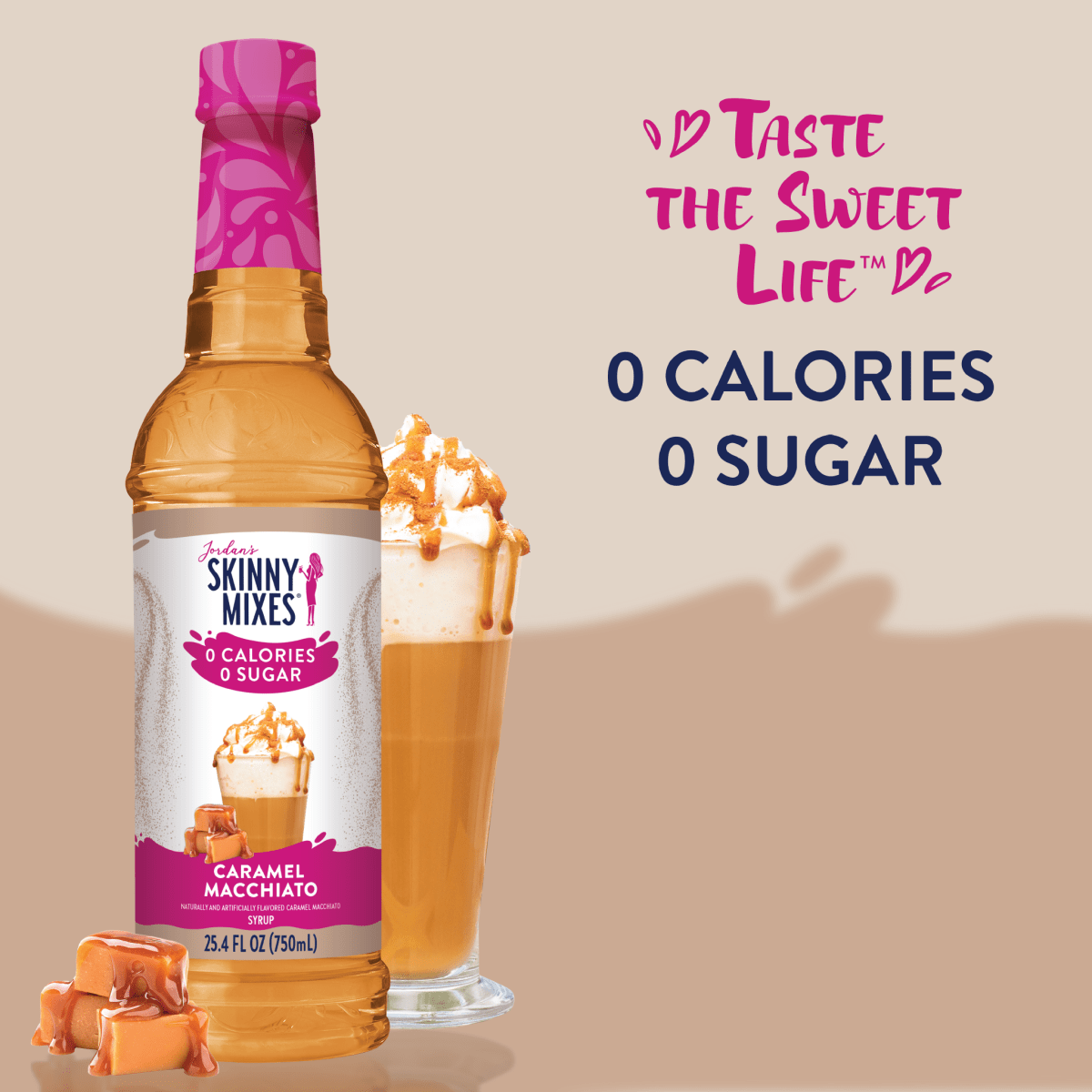 Jordan's Skinny Mixes - Sugar Free Caramel Macchiato Syrup - Purses & Pearls