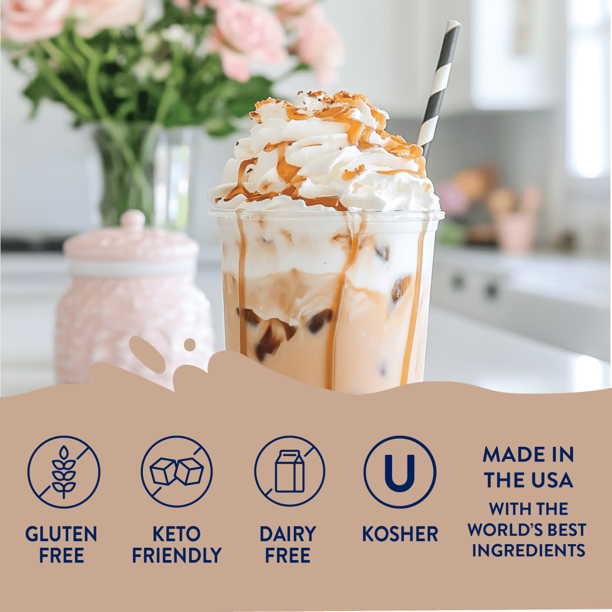 Jordan's Skinny Mixes - Sugar Free Caramel Macchiato Syrup - Purses & Pearls