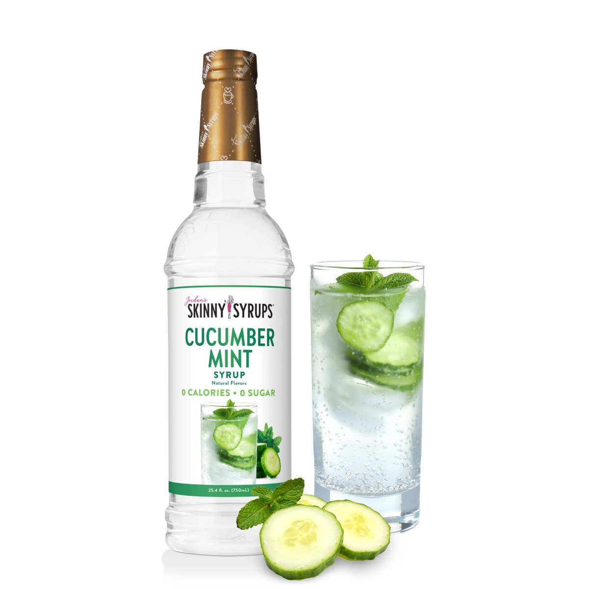 Jordan's Skinny Mixes - Sugar Free Cucumber Mint Syrup - Purses & Pearls