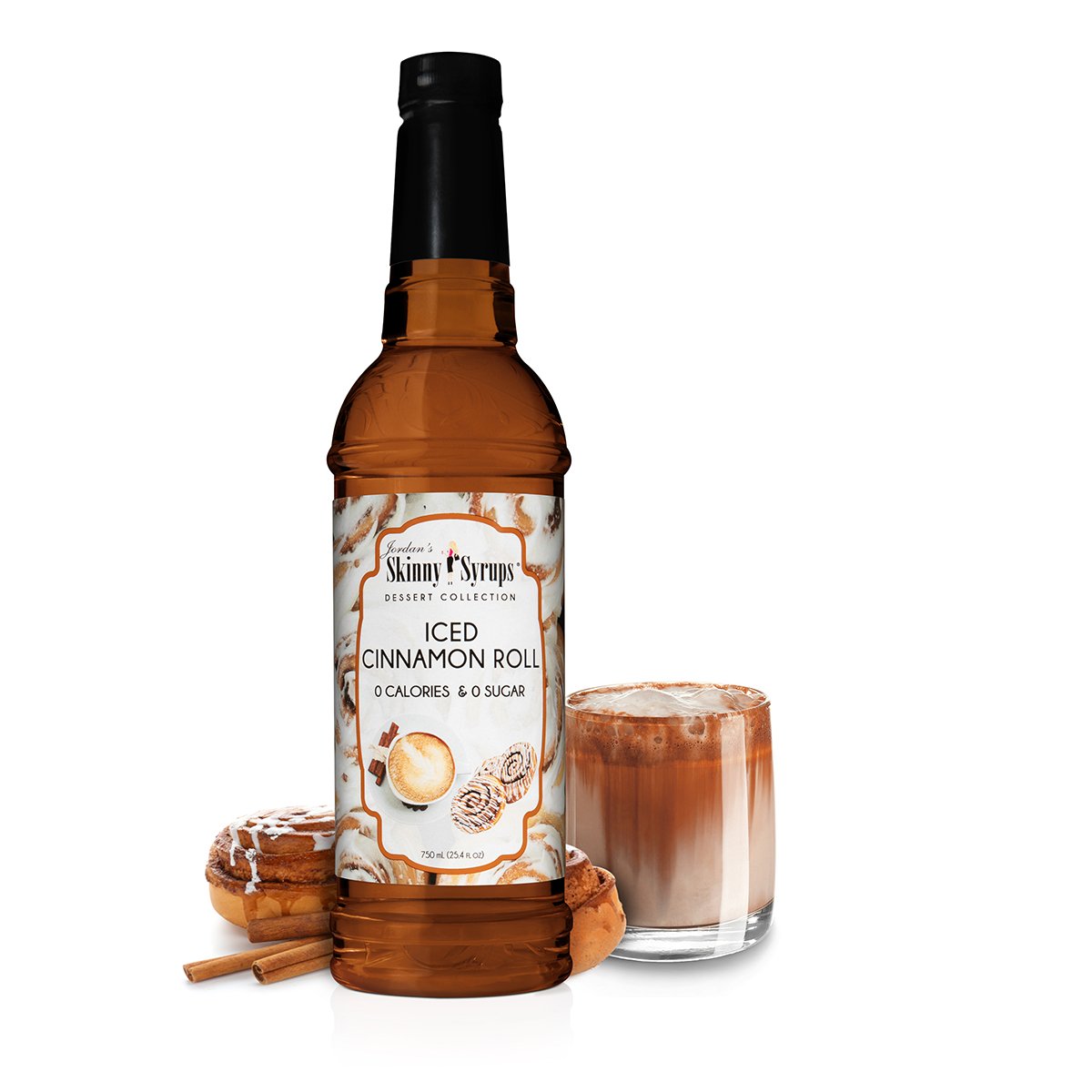 Jordan's Skinny Mixes - Sugar Free Iced Cinnamon Roll Syrup - Purses & Pearls