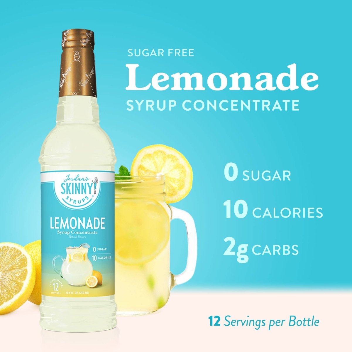 Jordan's Skinny Mixes - Sugar Free Lemonade Syrup Concentrate - Purses & Pearls