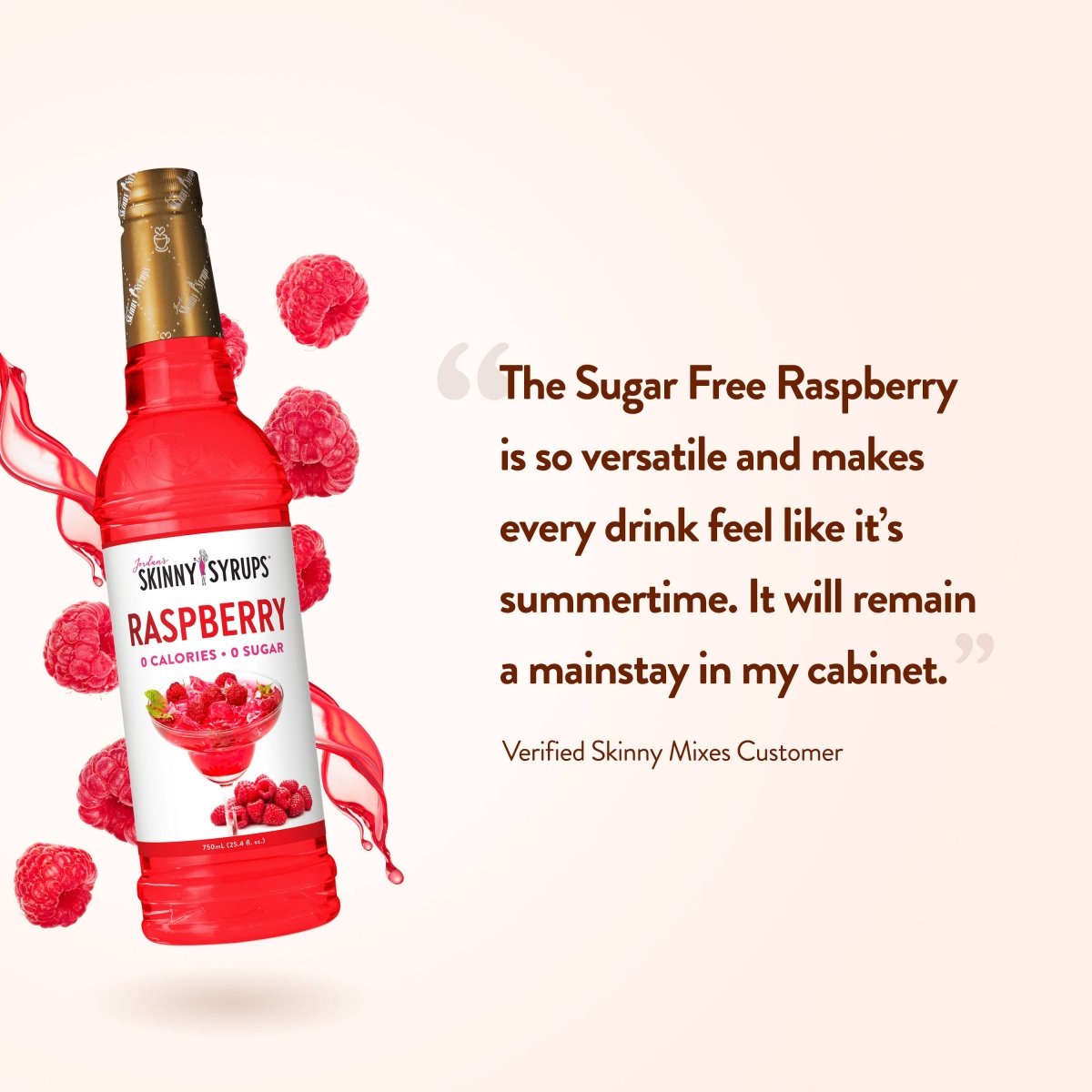 Jordan's Skinny Mixes - Sugar Free Raspberry Syrup - Purses & Pearls