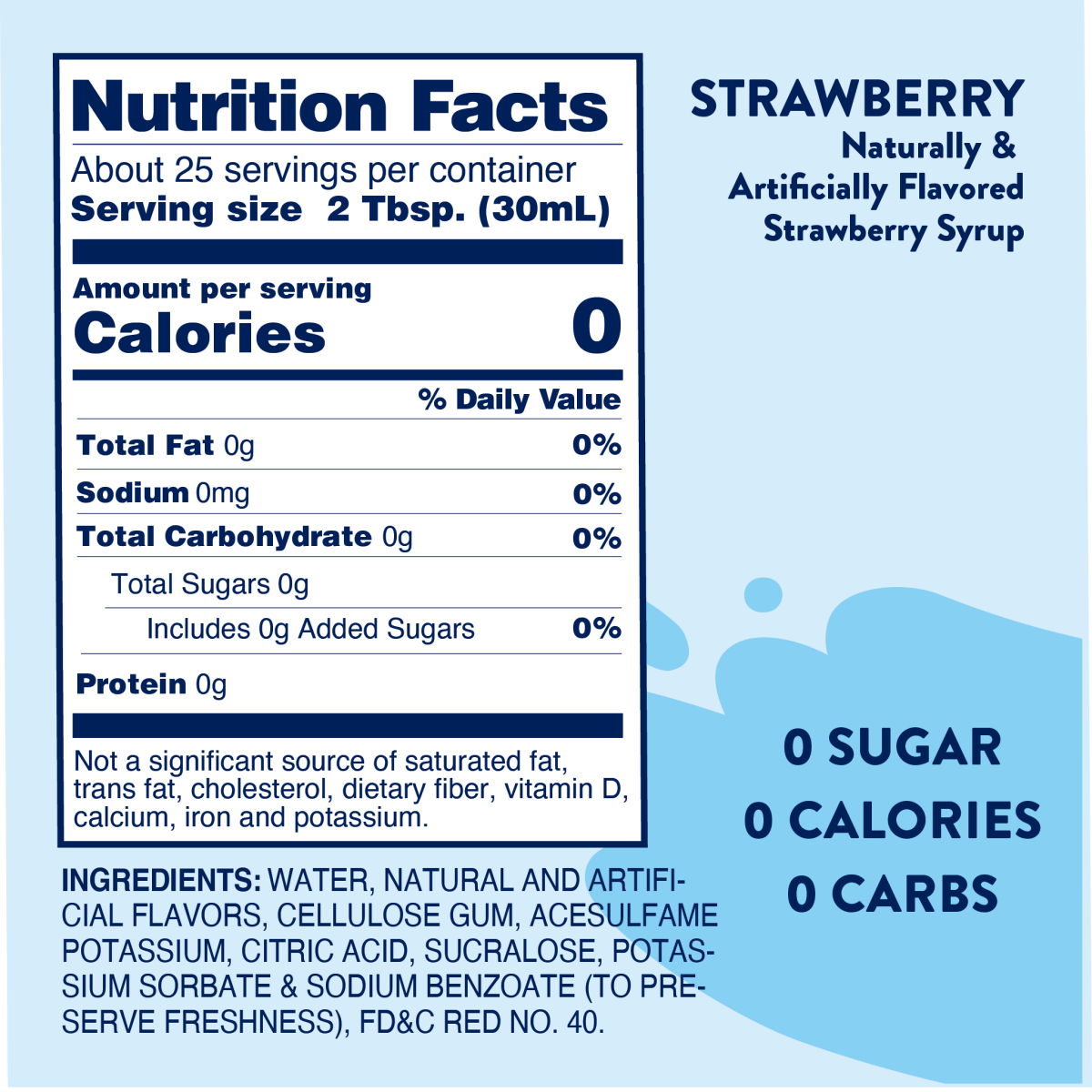 Jordan's Skinny Mixes - Sugar Free Strawberry Syrup - Purses & Pearls