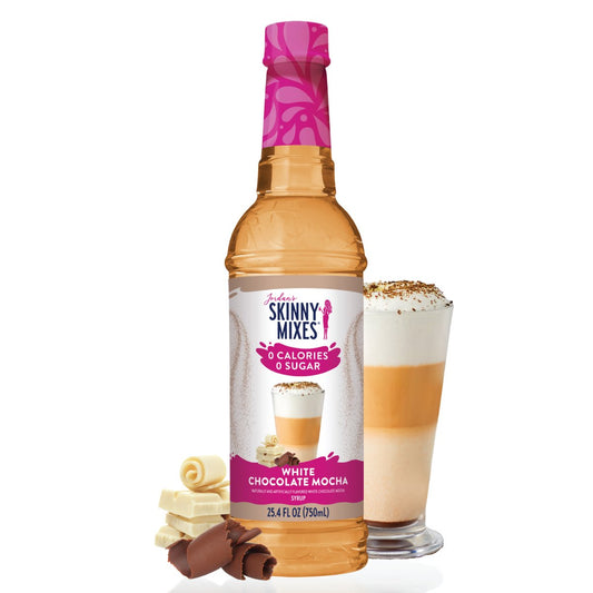 Jordan's Skinny Mixes - Sugar Free White Chocolate Mocha Syrup - Purses & Pearls