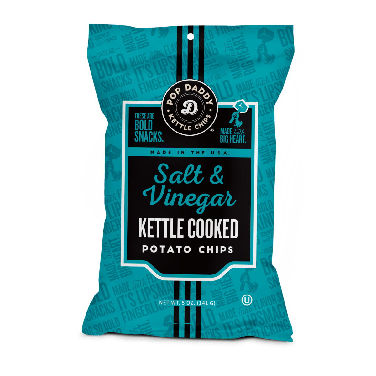 Kettle Cooked Potato Chips - 5oz - Salt & Vinegar - Purses & Pearls