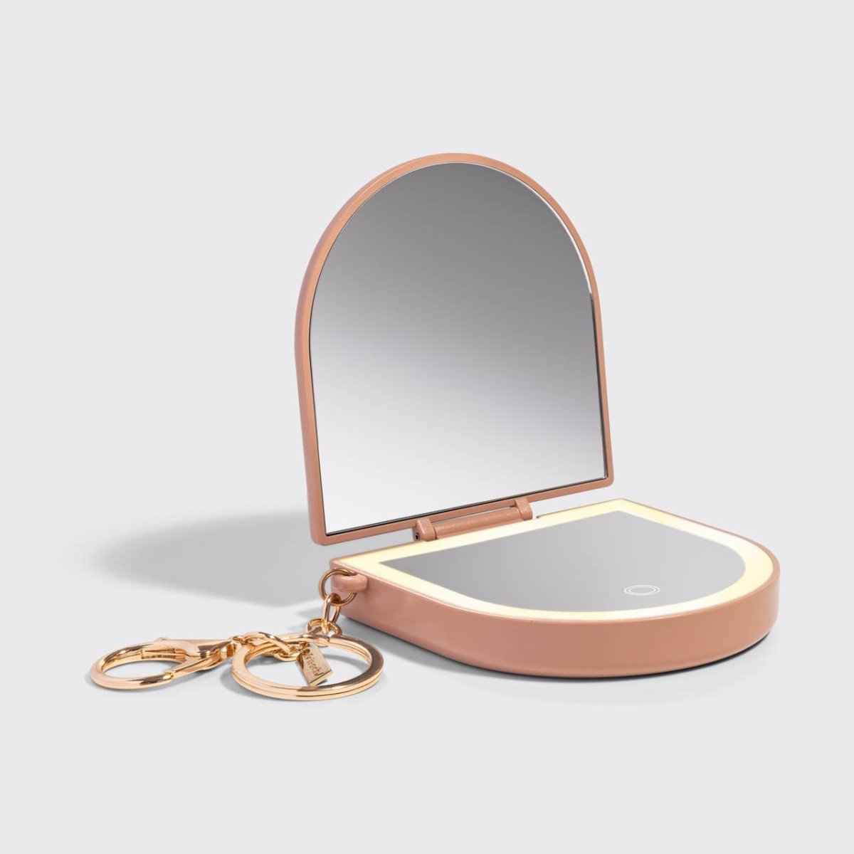 KITSCH - Terracotta Compact Mirror Keychain - Purses & Pearls
