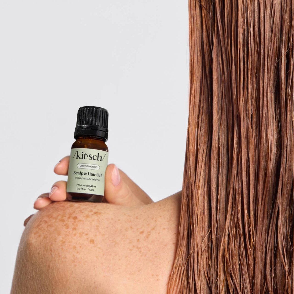 KITSCH - Travel Size - Strengthening Scalp & Hair Oil with Rosemary & Biotin -10 mL - Purses & Pearls