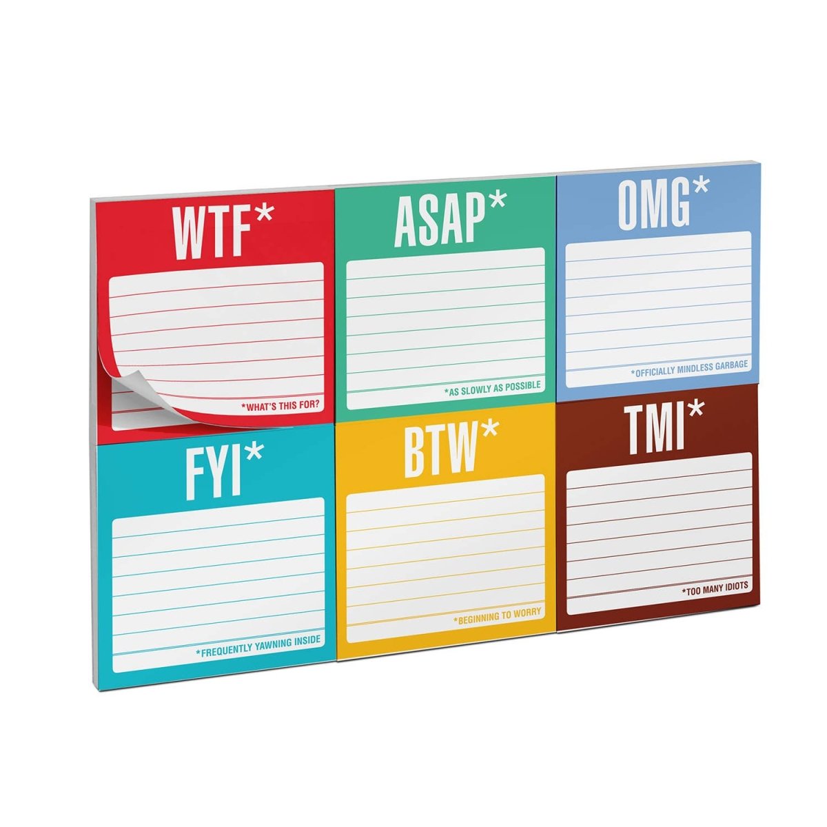 Knock Knock - Honest Acronyms Sticky Note Packet - Purses & Pearls