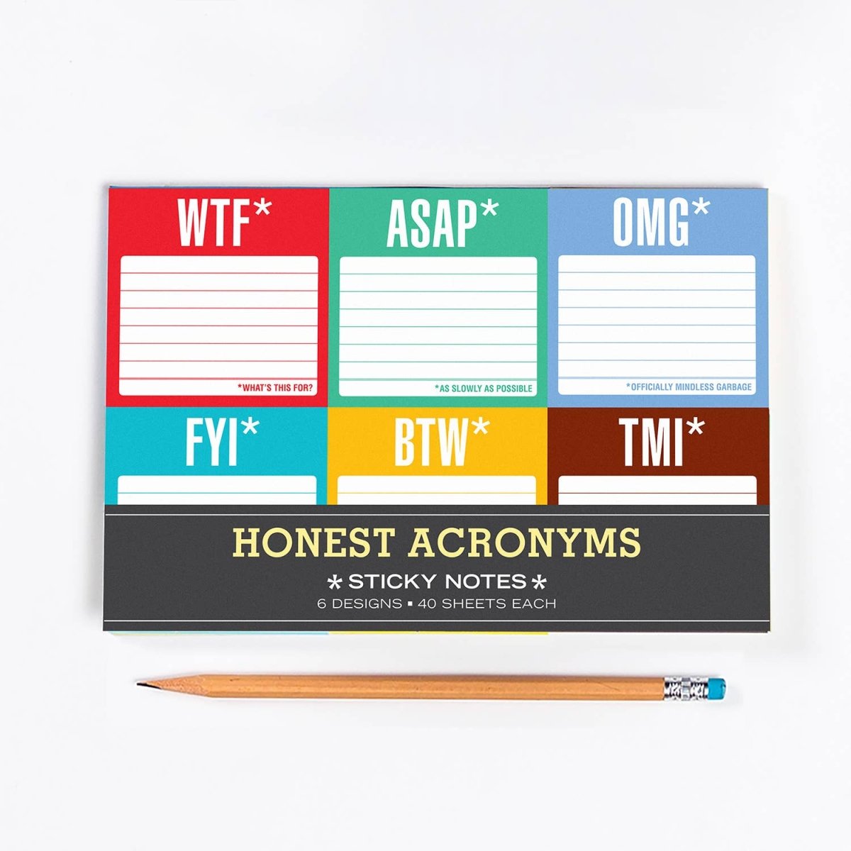 Knock Knock - Honest Acronyms Sticky Note Packet - Purses & Pearls