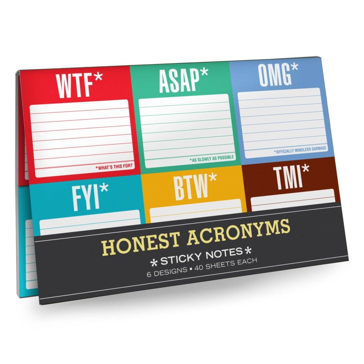 Knock Knock - Honest Acronyms Sticky Note Packet - Purses & Pearls