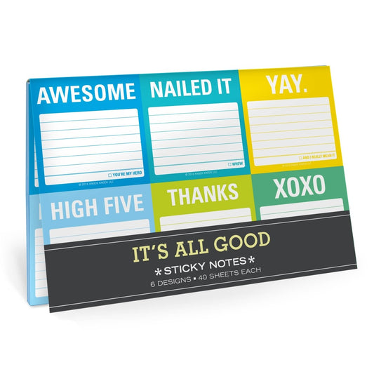 Knock Knock - It's All Good Sticky Note Packet - Purses & Pearls