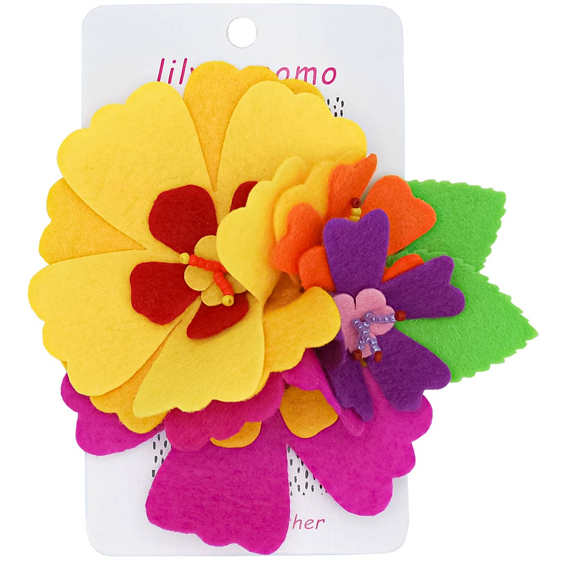 Lily and Momo - Hula Flowers Hair Clip - Multi - Purses & Pearls